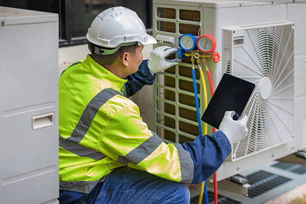 Professional Hvac Installation technician working in Orleans, MI